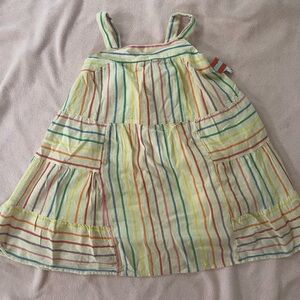 Cat & Jack Multicolor Striped Kids Dress